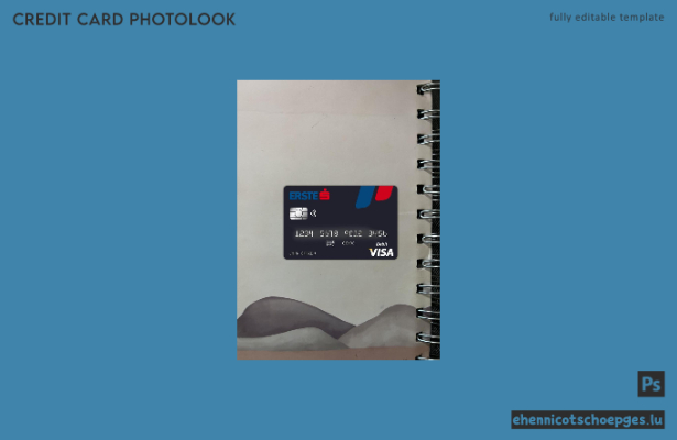 Österreich Erste Group Bank Visa-Karte Fotoansicht Beispielvorschau